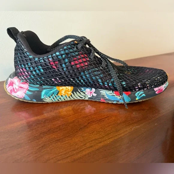 NOBULL Floral Mesh Runner Midnight Tropical 🌺 OG Floral Drop | Trainers W10/M8.5 - Picture 4 of 10